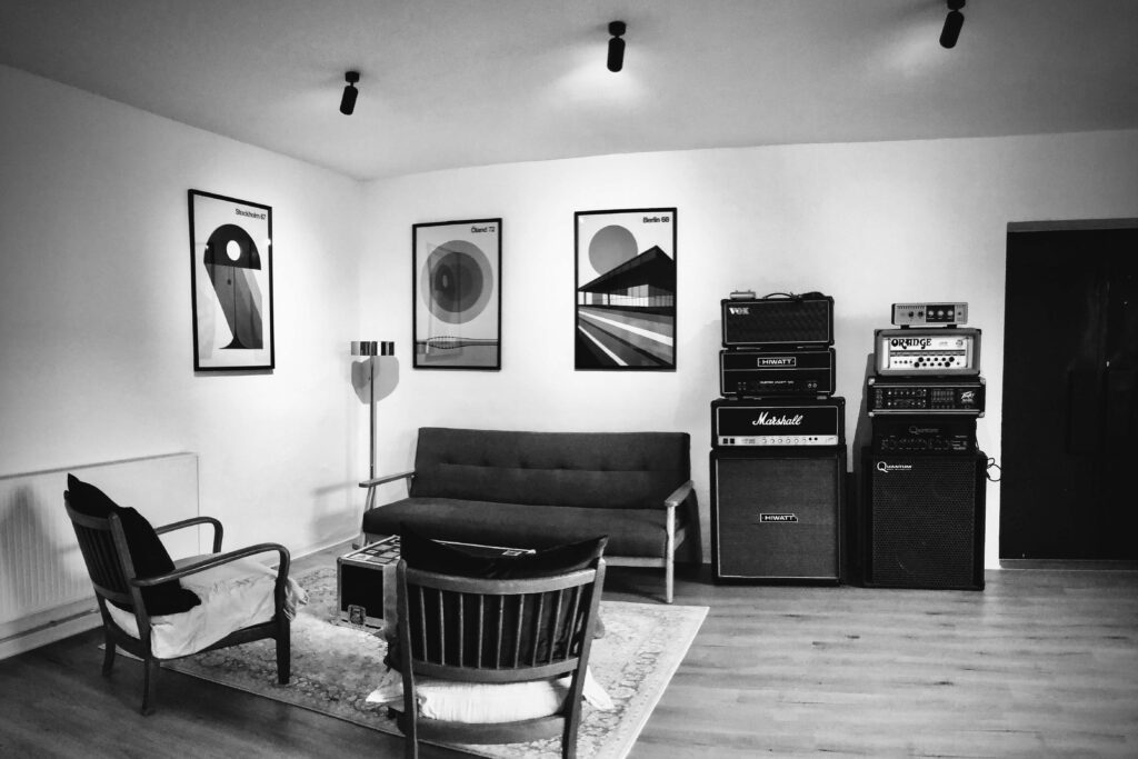 lounge of Blank Room Audio - Recording Studio for Indie Music